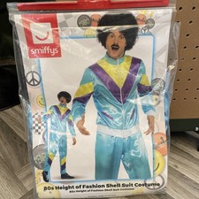 Mens Shell Suit Scouser Costume 80s 90s Funny Halloween Stag Do Size M