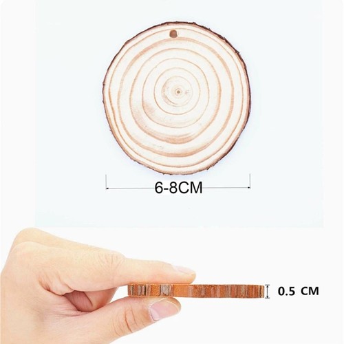 50pcs wood slices round - wood,