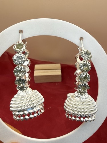 Silver jhumki baliyan earrings - jhumki,