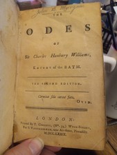 1779 ODES OF SIR  CHARLES