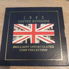 1995 BRILLIANT UNCIRCULATED COIN COLLECTION - UNITED KINGDOM - BU COIN YEAR SET