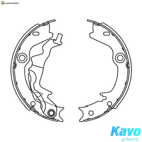 Brake shoe set - shoe, kbs-3416