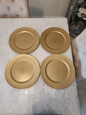 Gold Glitter Round Charger Plates For Table Setting