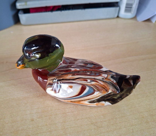 Ceramic duck figurine - duck,