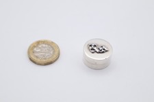 Vintage sterling silver pill - silver,