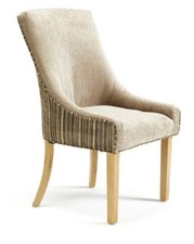 Richmond Mink Fabric Dining Table Chairs RRP £185 Each