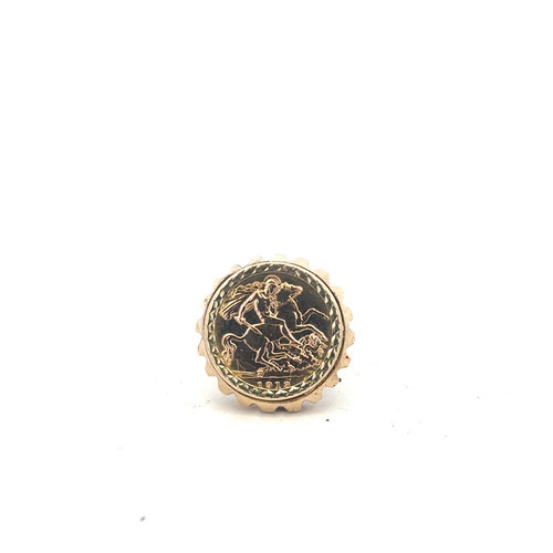 9ct yellow gold 1918 - , half
