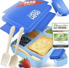 Leak-Proof LunchHero  Bento Box with 5 Compartments & Cutlery-BPA-Free- Lunchbox