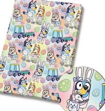 Polycotton Fabric Bluey Bingo