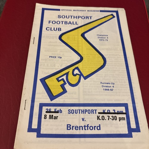 Southport brentford 1976 - southport,