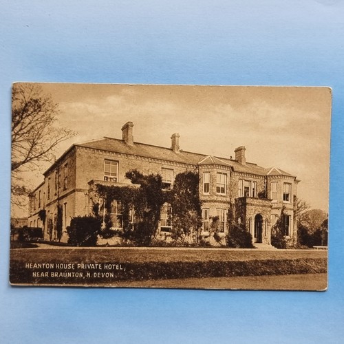 Braunton postcard c1920 - braunton, heaton
