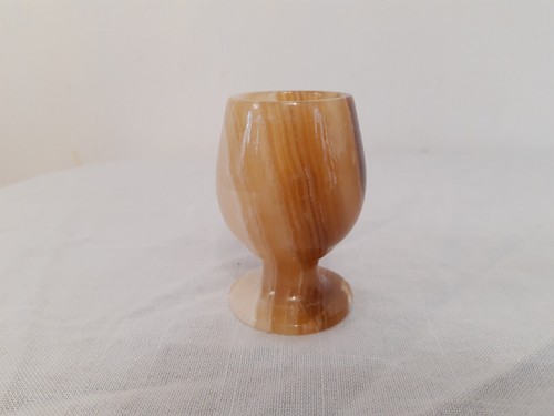 Small stone goblet cup onyx - small,