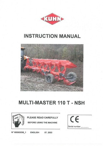 Kuhn reversible plough multi - kuhn,