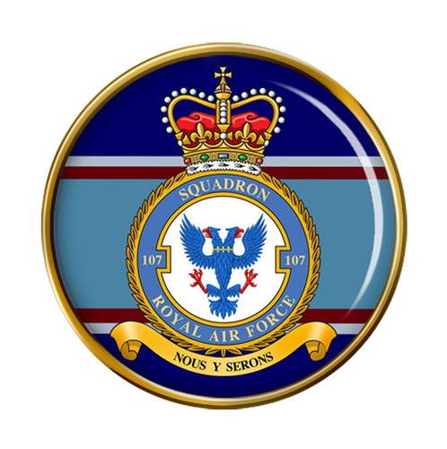 107 squadron raf pin badge - 107,