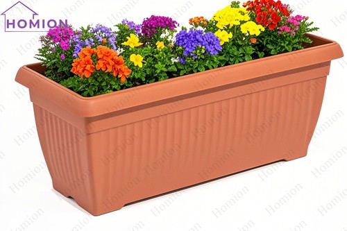 Plant pot trough long plastic - pot,