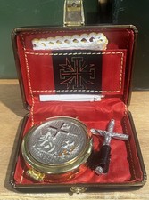 Vintage  Pyx Case IHS Cross