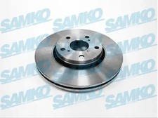 2x Brake disc internally vented T2087V SAMKO for TOYOTA AVENSIS Saloon AURIS