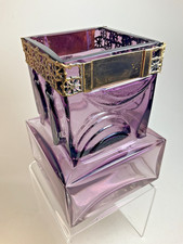 Vintage Purple Art Glass Vase Pentti Sarpaneva  Oy Kumela 1960s Brutalist MCM.