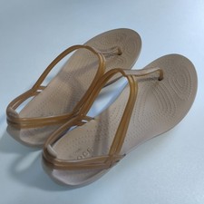 Crocs Flip Flops Isabella T strap Huarache fashion sandals shoe UK7 womens US9