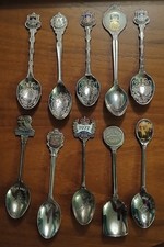 10 Decorative Teaspoons. Falkland Islands Royals Balmoral Windsor Silver Jubilee