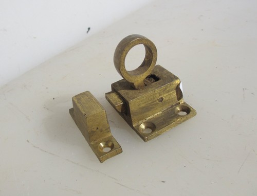 Vintage sprung brass lock - vintage,