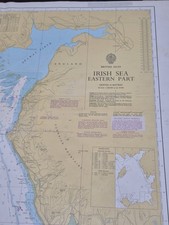 Admiralty Chart 1826 Irish Sea Eastern Part Liverpool Bay Nautical Map 1979