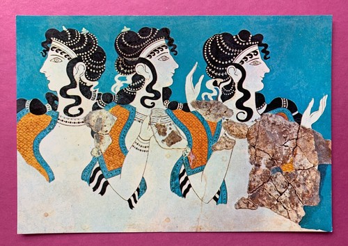 Fresco from knossos ladies - ladies, in