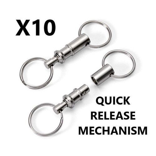 10pk quick release keyrings - 10pk,
