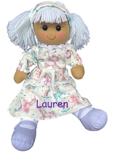 Personalised rag doll baby - rag, baby's