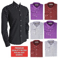 Men's Retro Polka Dot Long