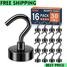 16pc Magnetic Magnet Hooks for