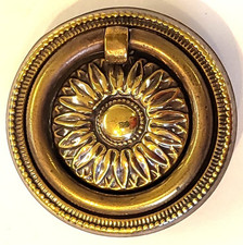 Brass ring handle pull