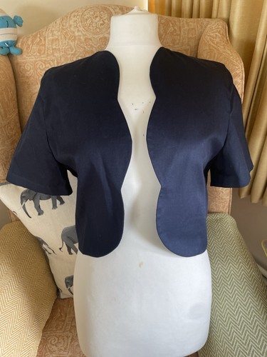 Navy blue bolero - navy,
