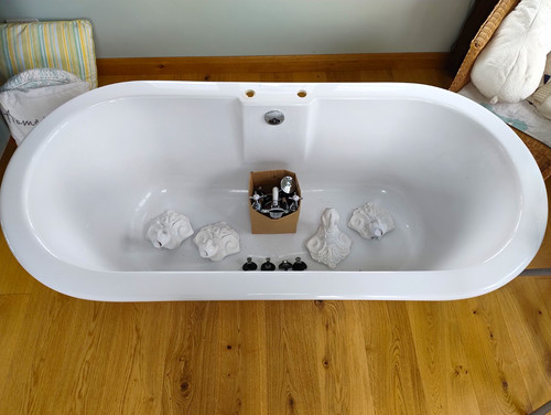 Freestanding oval white - oval,