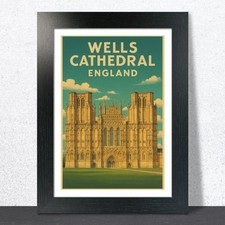Wells Cathedral Travel Poster