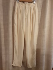 Silk Vintage Trousers Cream