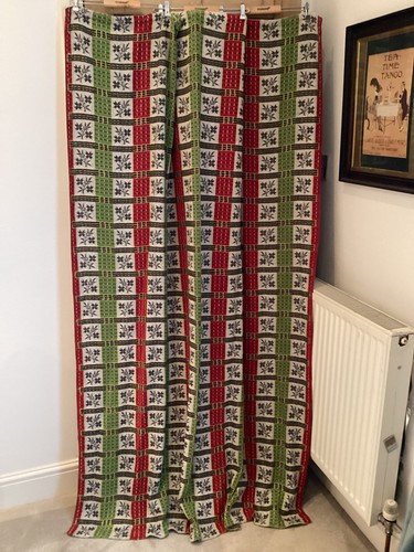 70s vintage pair curtains - 70s,