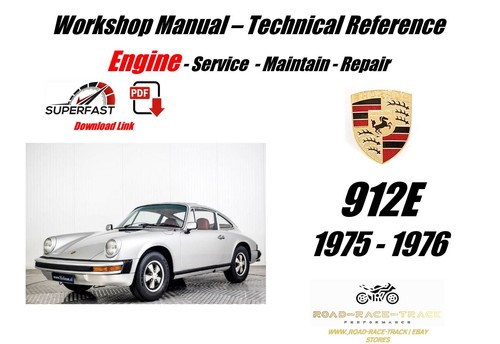 Porsche 912e engine workshop - porsche,