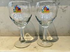 2 x Leffe Belgian Beer Chalice Shape Stemmed Glasses 33cl 0.33L 330ml