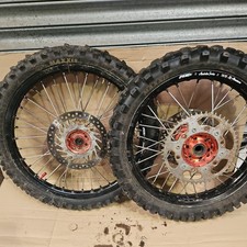 honda crf 450 r crf450r crf450 crfr450  wheel set front rear pair hubs disc 