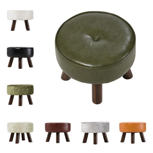 Footstool ottoman pouffe - footstool,