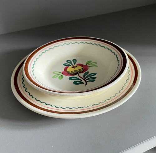 Vintage bristol pottery floral - vintage,