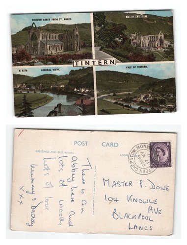 Postcard multi view tintern - postcard,