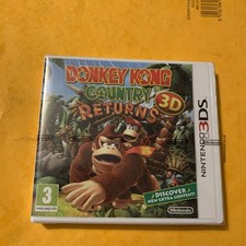 3DS Donkey Kong Country Returns 3D - NEW FACTORY SEALED - rare retro - Nintendo