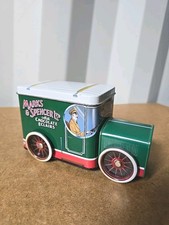 Marks & Spencer Collectable Tin Empty Vintage Van Chocolate Eclairs Good Cond