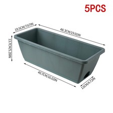 5/10PCS Trough Plant Pot Long