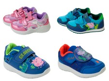 GIRLS BOYS PEPPA PIG / GEORGE CASUAL SUMMER SPORTS TRAINERS SHOES UK SIZE 5-10