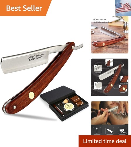 Straight razor wooden - straight, handle
