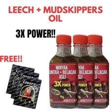3 X Leech Oil PLUS Mud-skipper