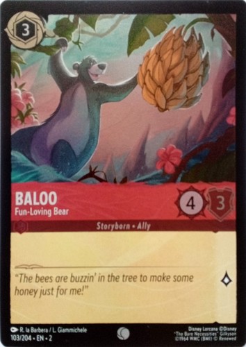 103 204 baloo fun loving - fun-loving, bear